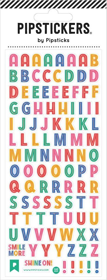 Stickers - Smile Set Alphabet (3x7)