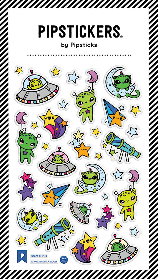 Stickers - Puffy Space Aliens