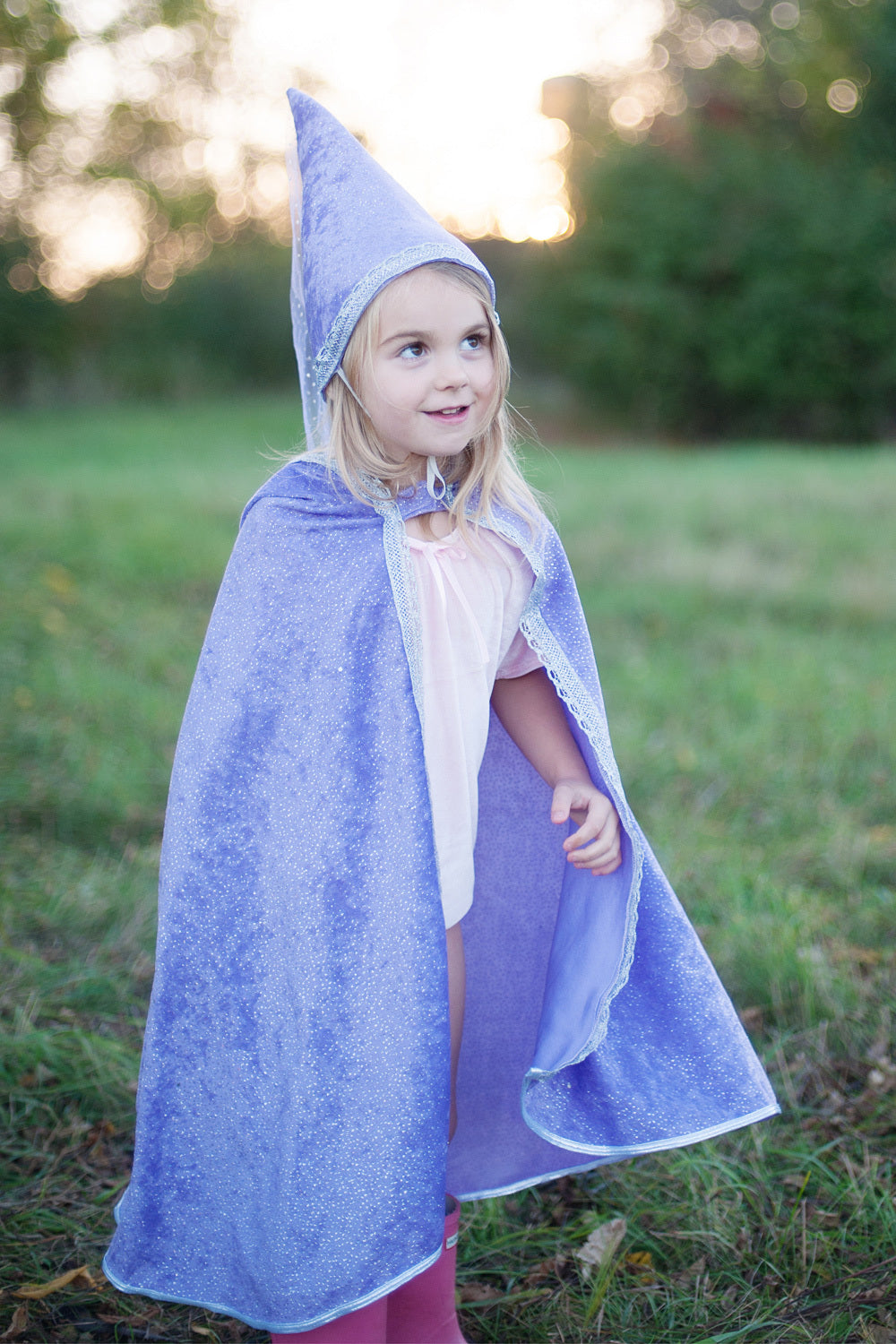 Diamond Sparkle Cape - Lilac (Size 5-6)