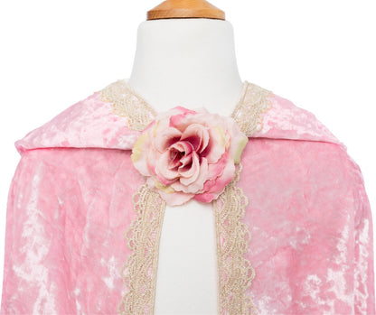 Deluxe Pink Princess Cape (Size 7-8)