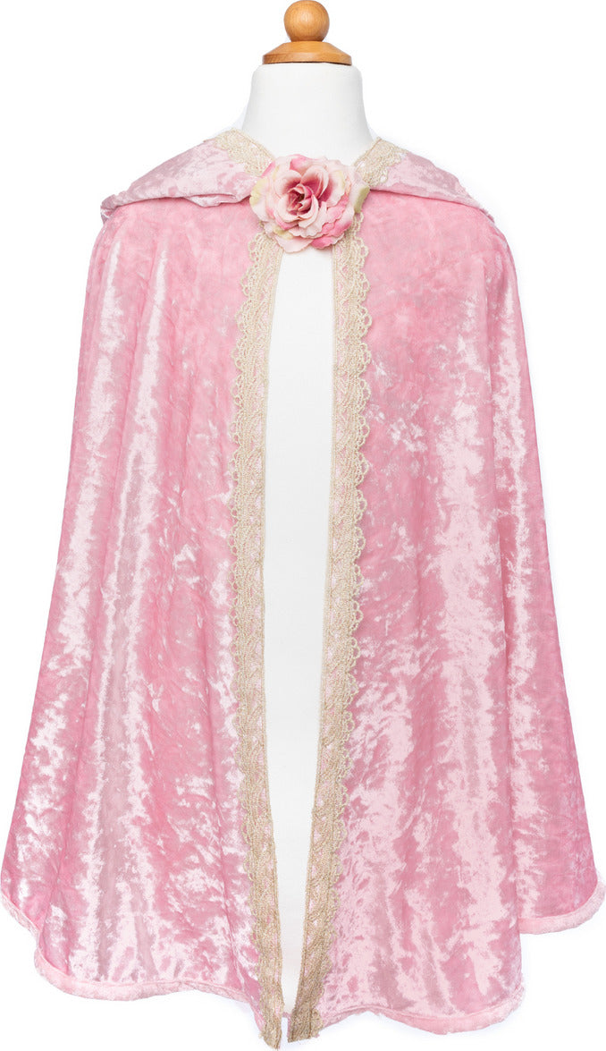 Deluxe Pink Princess Cape (Size 7-8)