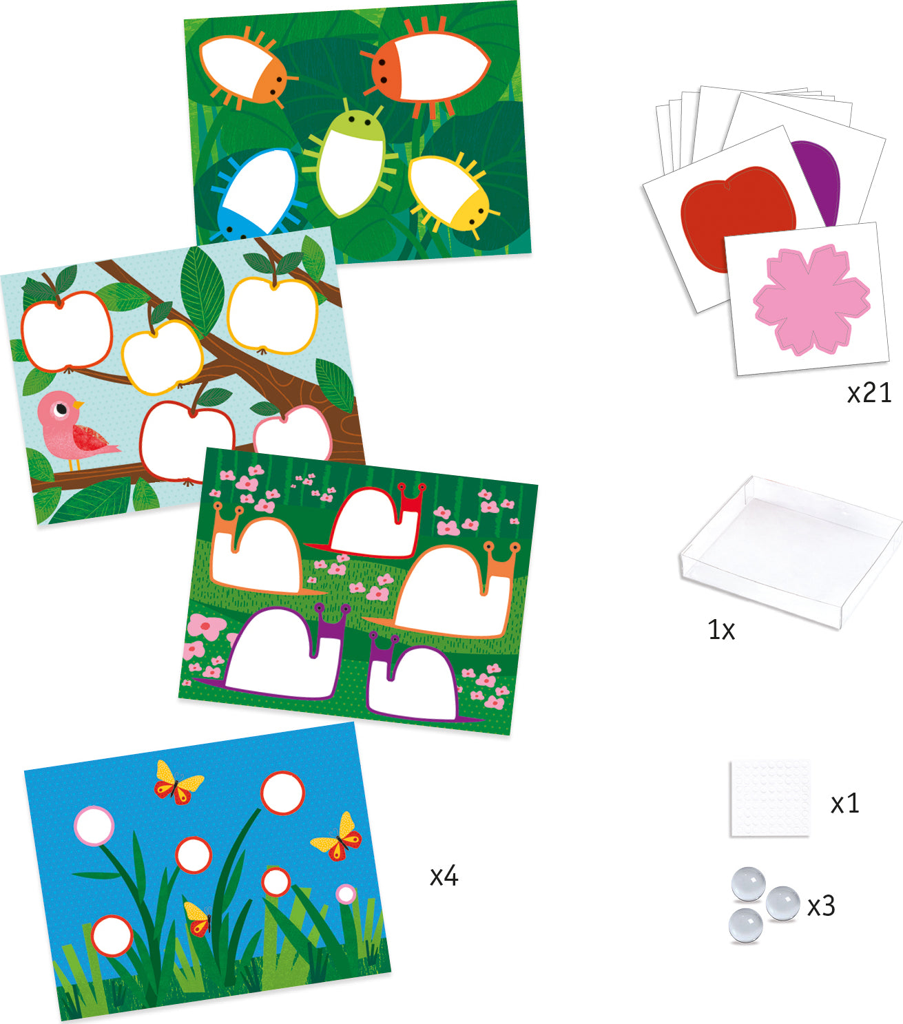 Djeco Nature Painting With Marbles Set