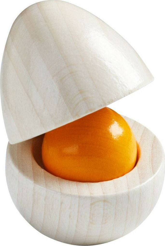 Wooden Eggs with Removable Yolk Play Food