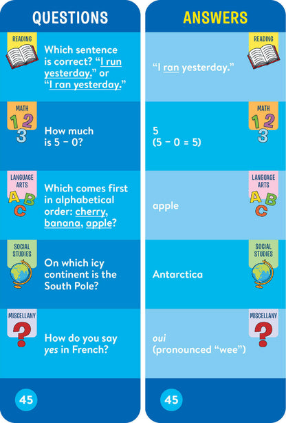 Brain Quest 1st Grade Smart Cards Revised 5th Edition