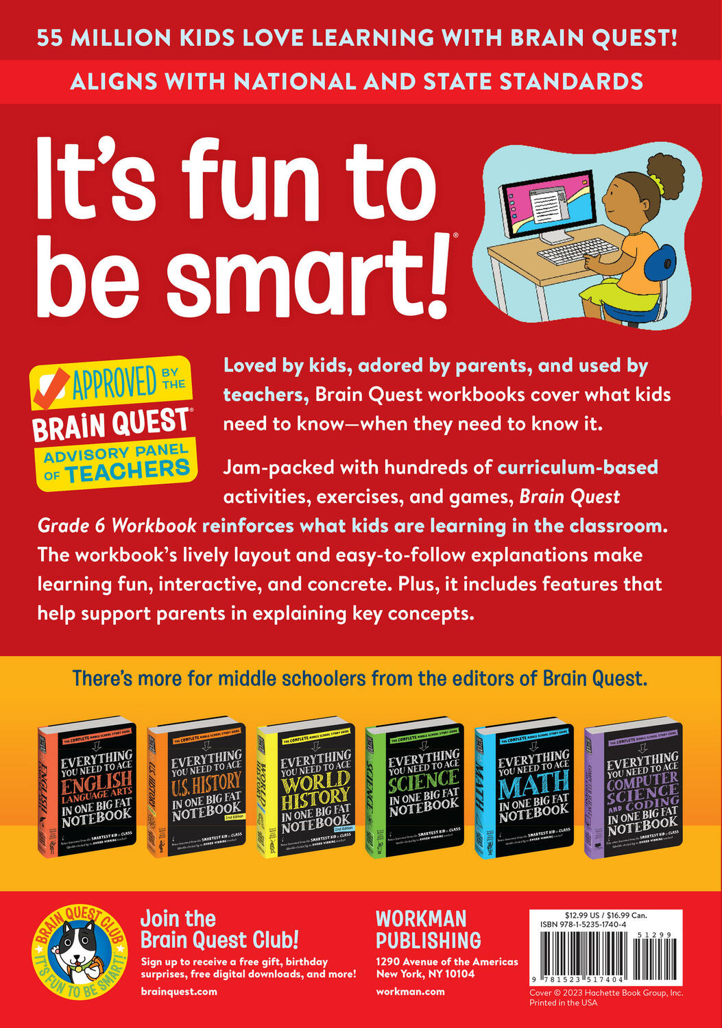 Brain Quest Workbook: 6th Grade Revised Edition