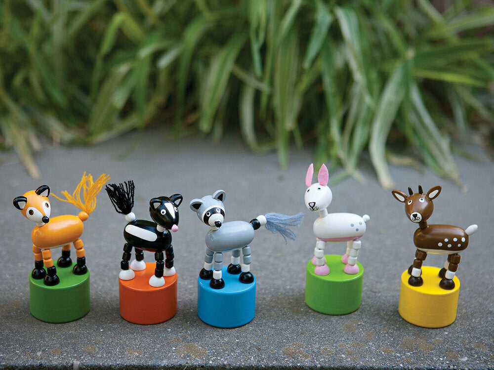 Woodland Animals Wooden Push Puppets (assorted)