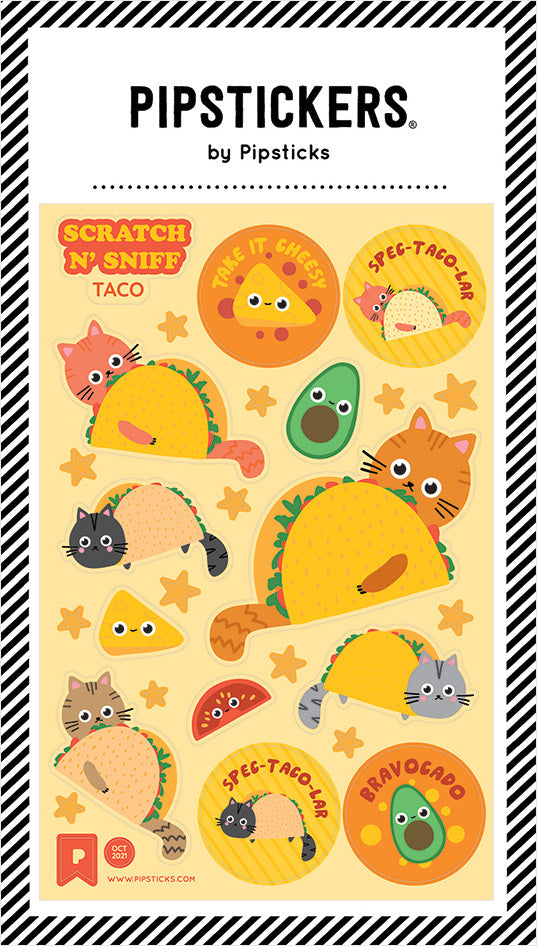 Stickers -  Take It Cheesy Scratch 'n Sniff