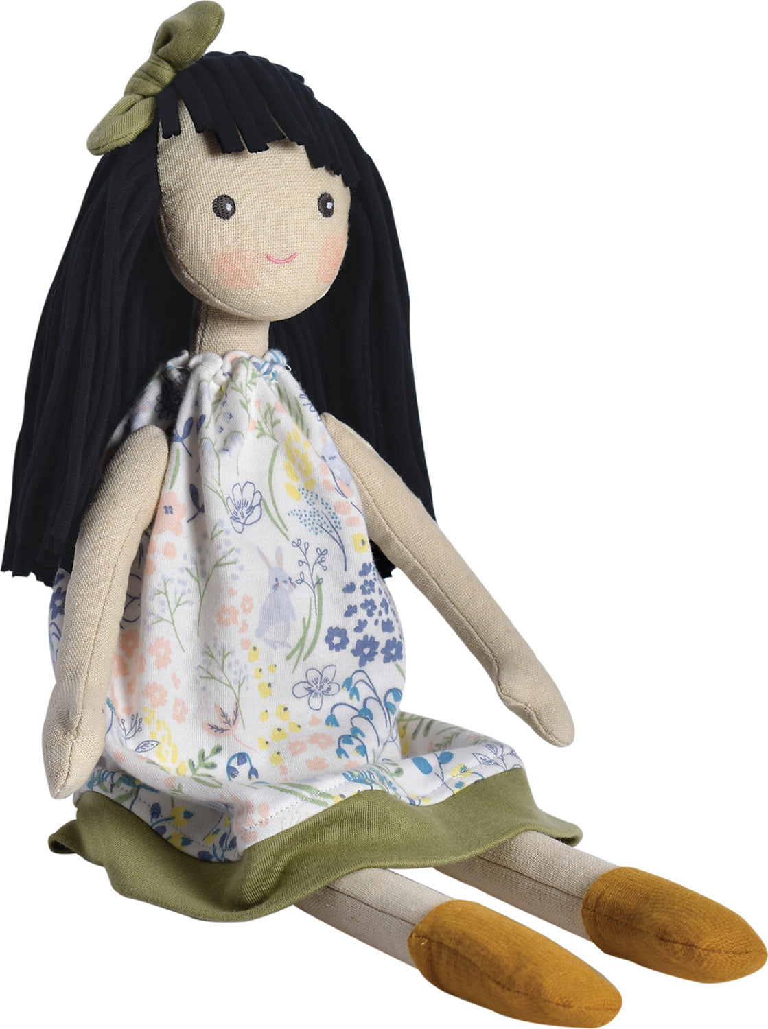 Jedda in Green & Blue Printed Dress