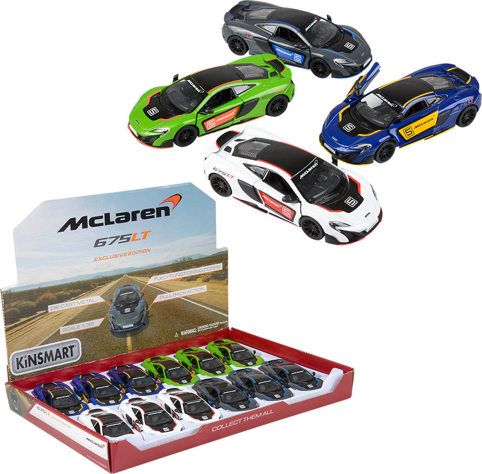 5" Die-cast Pull Back Mclaren 675lt